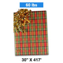 Plaid Christmas Wrapping Paper Embossed Plaid 30 ''*417 '