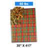 Plaid Christmas Wrapping Paper Embossed Plaid 30 ''*417 '