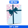 Elegant Striped Wrapping Paper 24" x 208' Roll 60 lbs