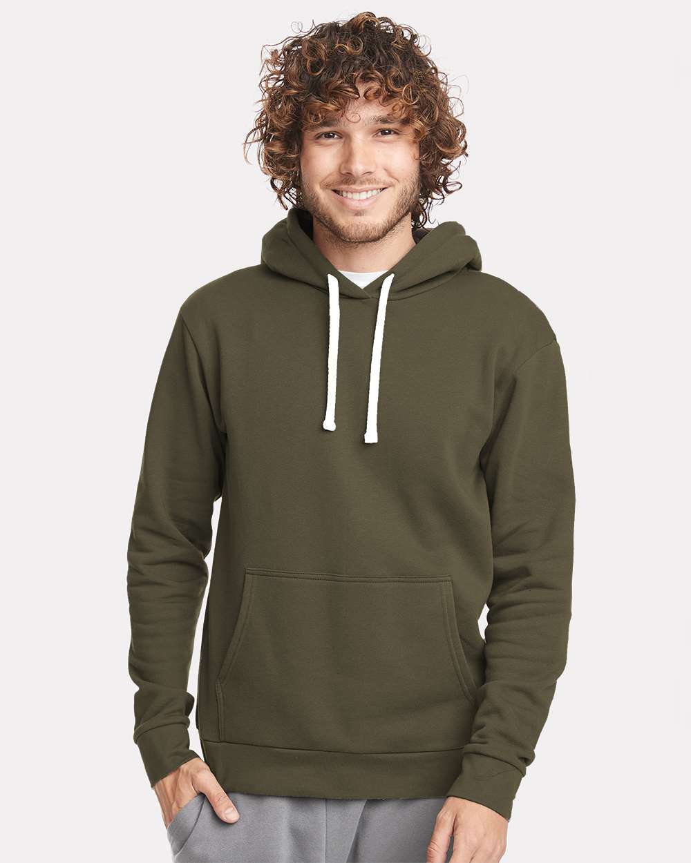 Next Level® Santa Barbara Long Sleeve Hoodie Sweatshirt