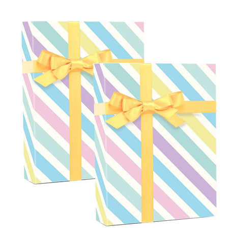 Elegant Striped Gift Wrap 24" x 417' Roll 60 lbs