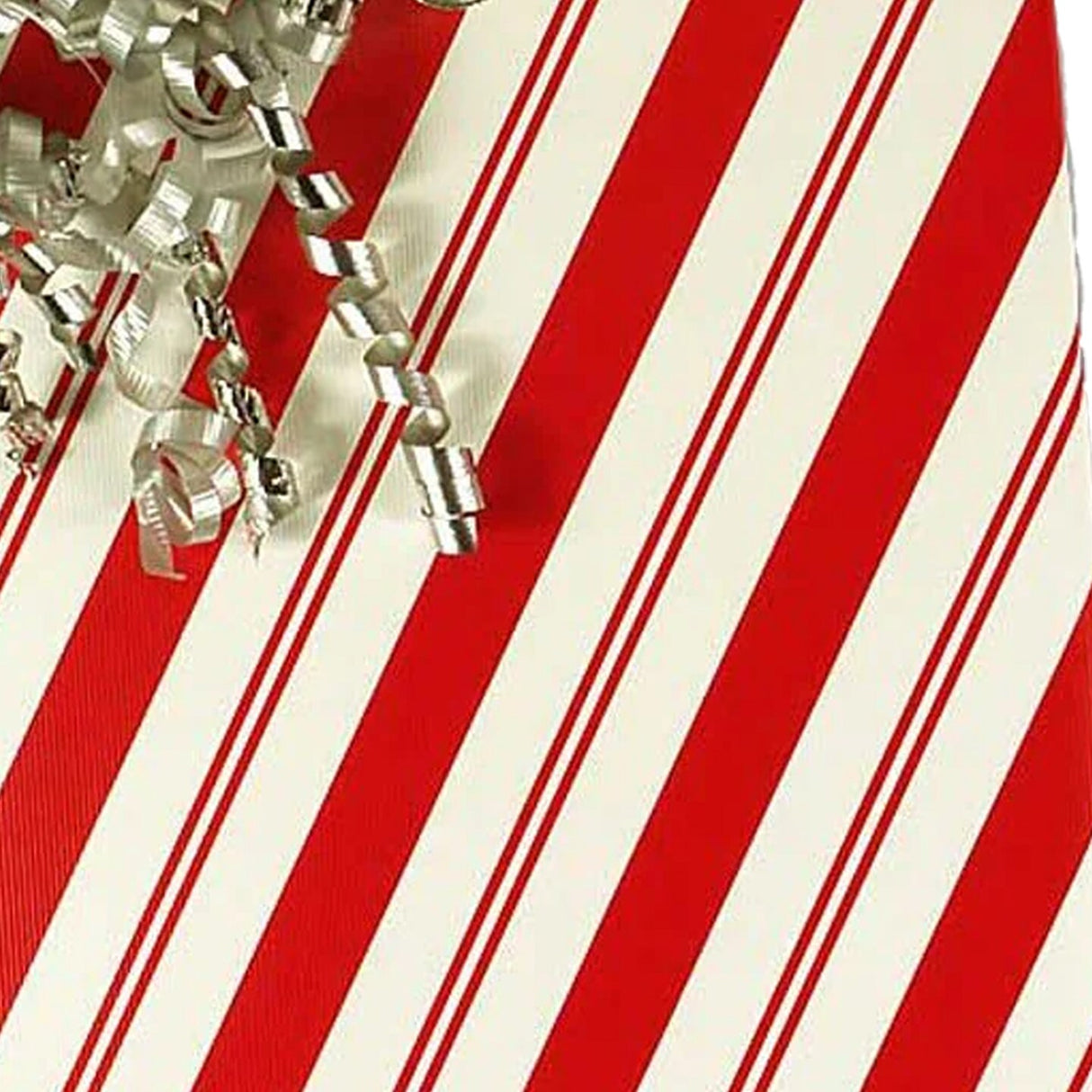 Striped Christmas Wrapping Paper Diagonal Peppermint Stripe 24''x833'