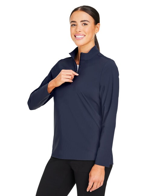 Devon & Jones® Crown Lux Performance Ladies Windsor Welded Quarter-Zip