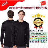 Hanes® Cool DRI Long Sleeve Crewneck Performance T-Shirt