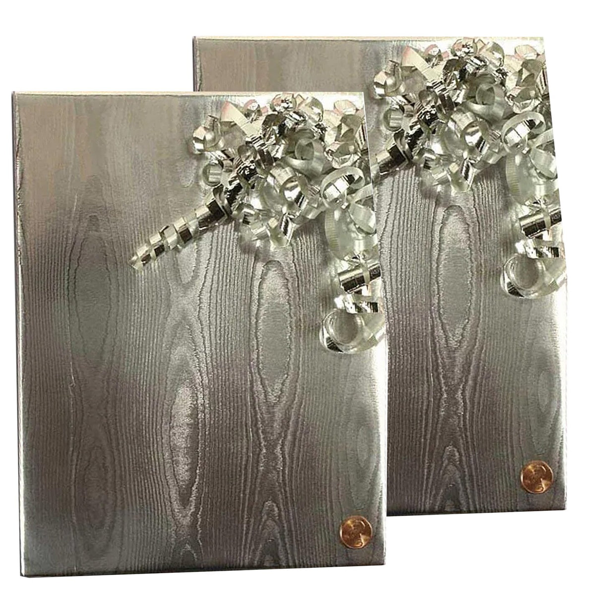 Silver Watercolor Embossed Metallic Wrapping Paper 24" x 417" Roll