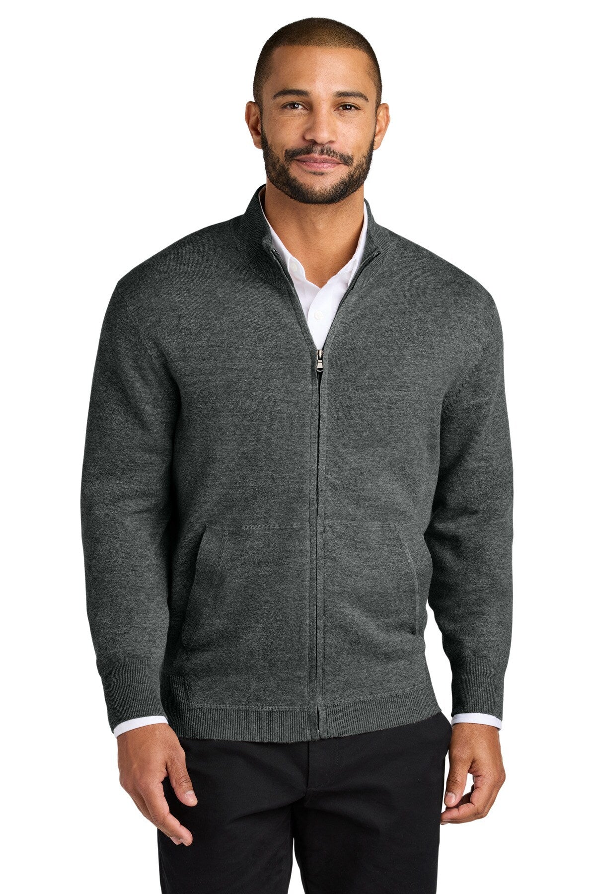Port Authority® Easy Care Full Zip Sweater