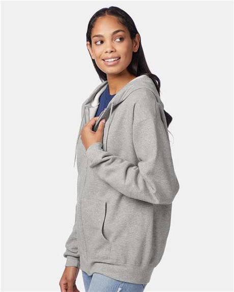 Hanes® Ecosmart Full Zip Mens Hooded Sweatshirt