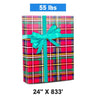 Plaid Christmas Wrapping Paper Tartan 24 ''x 833 '