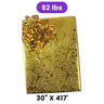 Gold Paisley Embossed Metallic Wrapping Paper 30" x 417" Roll