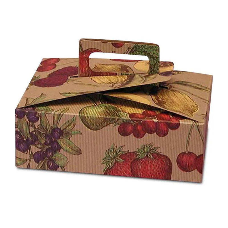 Flat Take Out Food Carrier with Handle 9" x 7" x 3"