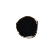 Organic Edge Enameled Shank Back Button - 28L/18mm - Gold and Black