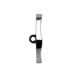 Organic Edge Enameled Shank Back Button - 40L/25.5mm - Nickel and Cream