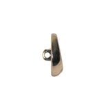 Off Center Low Concave Shank Back Metal Button - 24L/15mm - Pale Gold