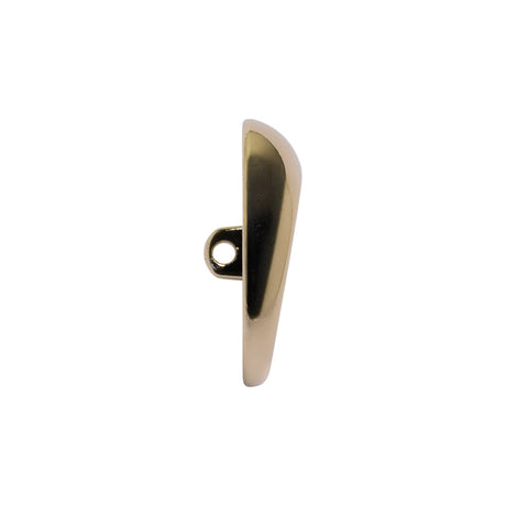 Off Center Low Concave Shank Back Metal Button - 36L/23mm - Pale Gold