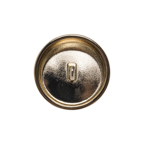 Off Center Low Concave Shank Back Metal Button - 36L/23mm - Pale Gold