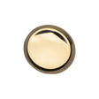 Off Center Low Concave Shank Back Metal Button - 36L/23mm - Pale Gold