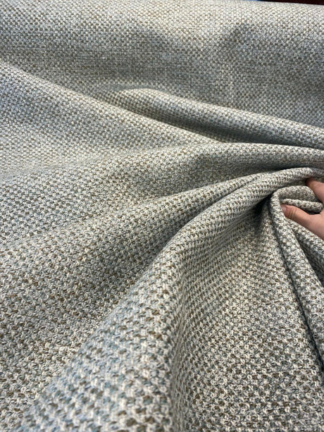 Guntersville Tweed Polyester Fabric - Latte Beige Tweed, 58" Width (1 Yard)