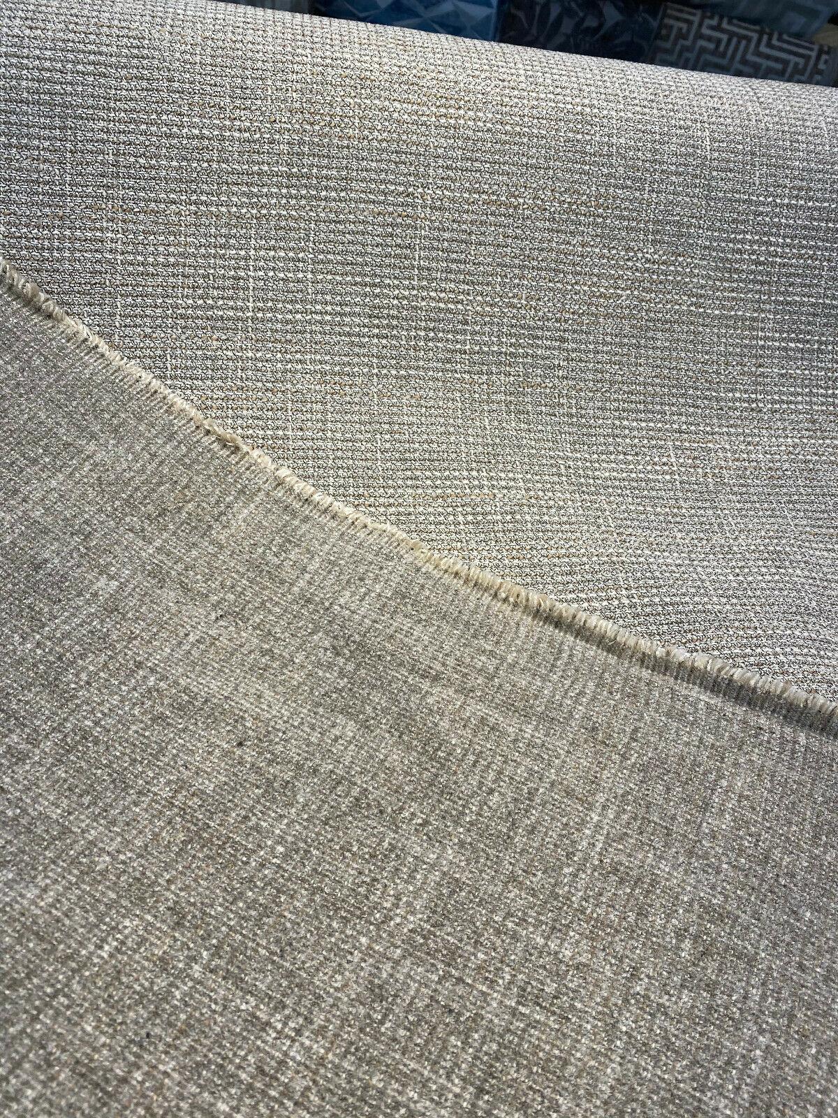 Guntersville Tweed Polyester Fabric - Latte Beige Tweed, 58" Width (1 Yard)