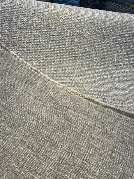 Guntersville Tweed Polyester Fabric - Latte Beige Tweed, 58" Width (1 Yard)