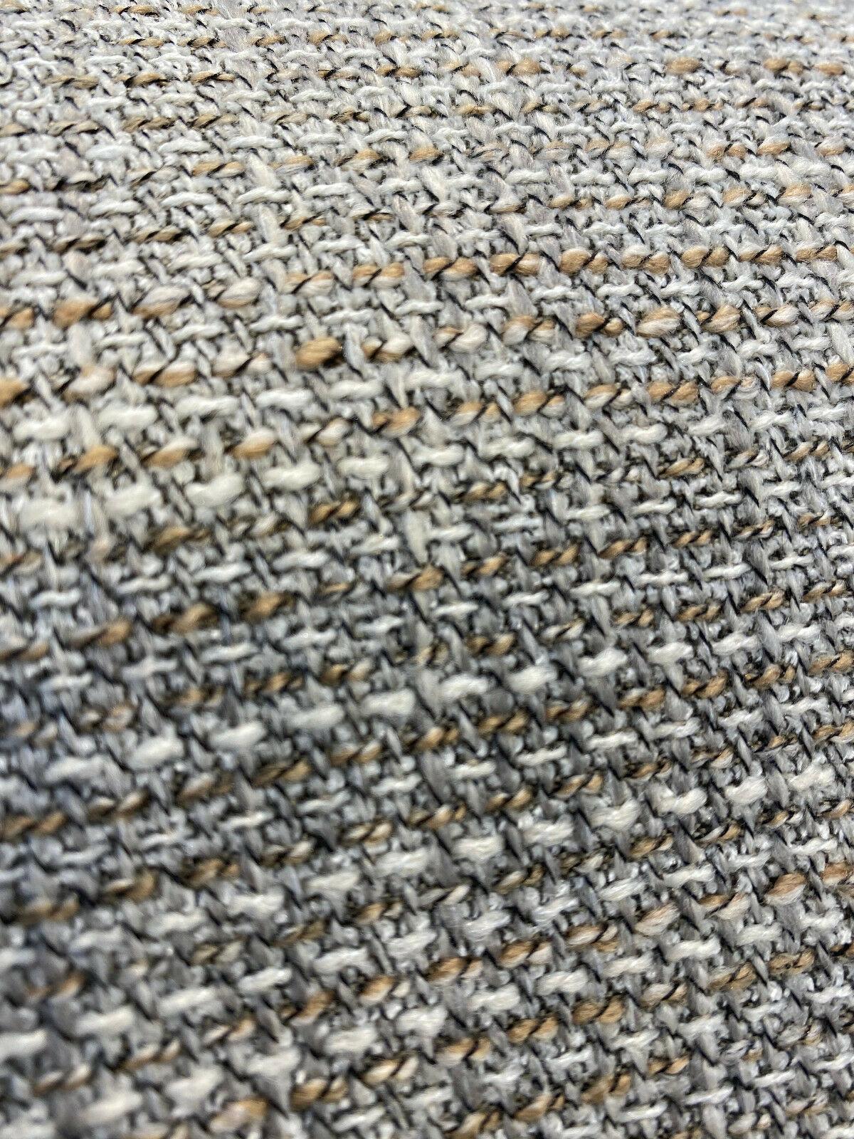 Guntersville Tweed Polyester Fabric - Latte Beige Tweed, 58" Width (1 Yard)