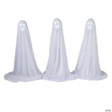 47 1/4" Talking Light-Up White Ghosts - Set of 3