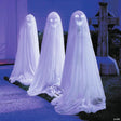 47 1/4" Talking Light-Up White Ghosts - Set of 3