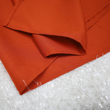 Square Polyester Table Overlay 54x54 Rust/Burnt Orange
