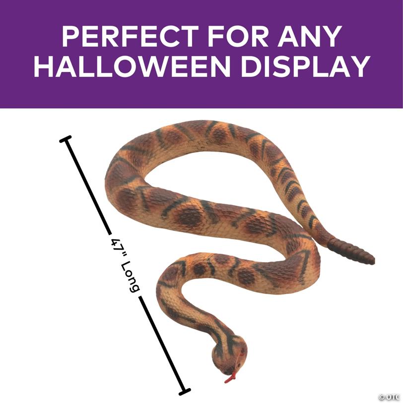 47" Colorful Plastic Snake Halloween Decoration