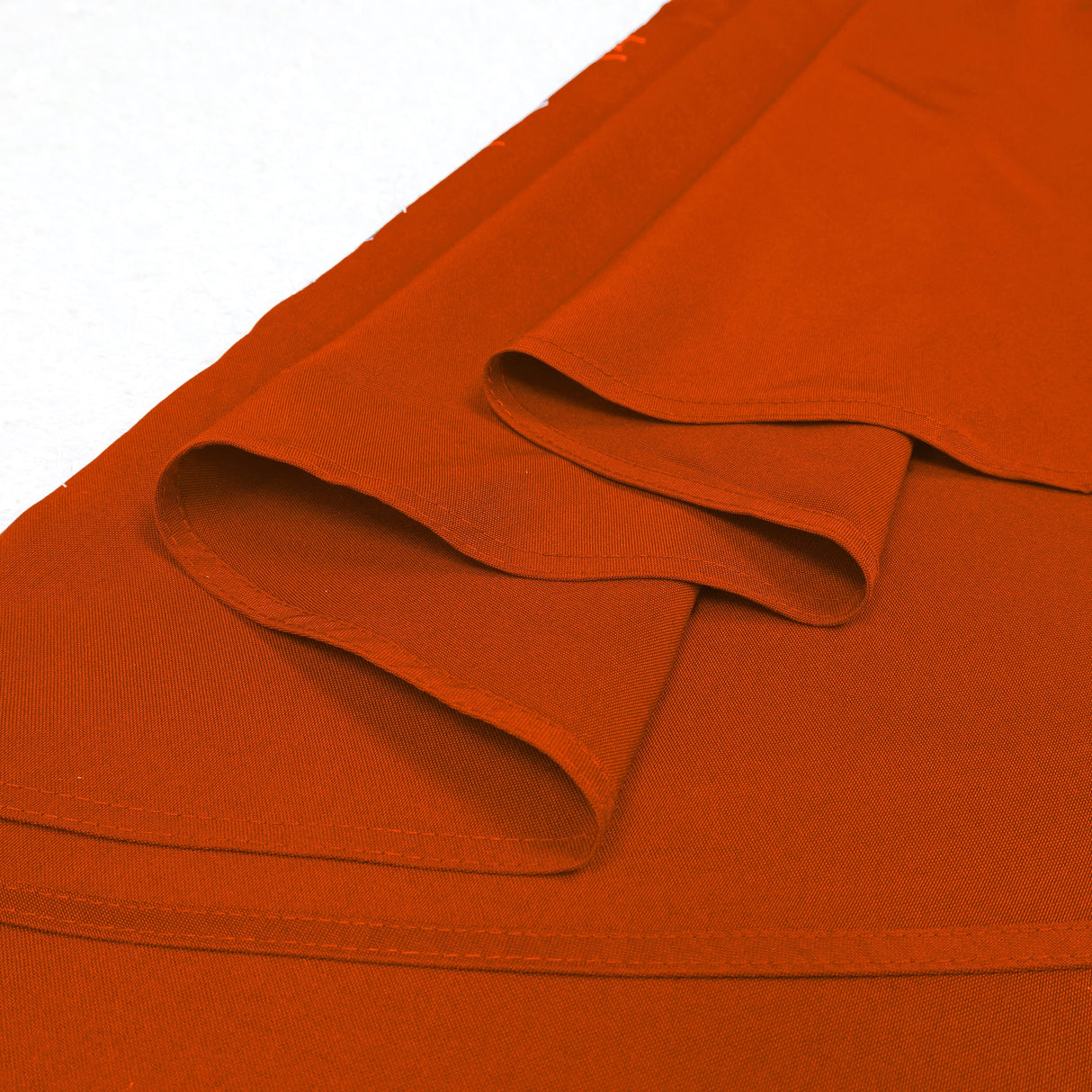 Round Polyester Tablecloth 120" Rust/Burnt Orange