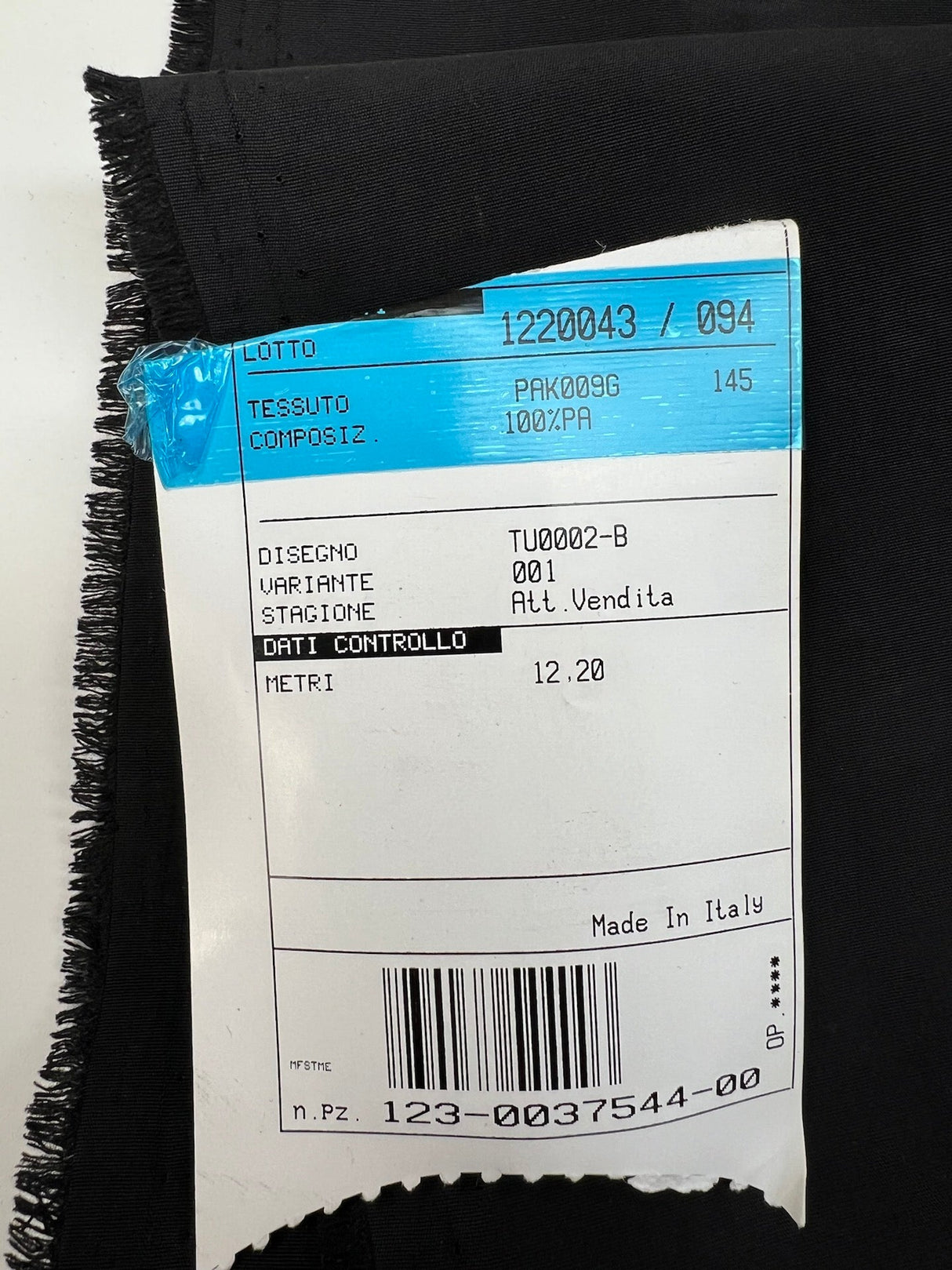 Black Woven Polyamide Fabric