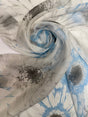 Silk Viscose Blend Printed Floral Fabric
