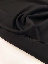Virgin Wool Crepe Black