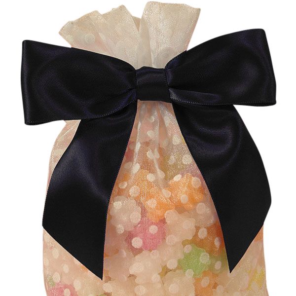 Pre-Tied Satin Bows with Wire Ties – Black, 1 1/2'' x 4 1/2'' (12 per Package)