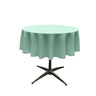 48" Round Poly Poplin Seamless Tablecloth Polyester Fabric - Solid Color, 48" Width (1 Piece)