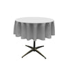 48" Round Poly Poplin Seamless Tablecloth Polyester Fabric - Solid Color, 48" Width (1 Piece)