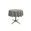 48" Round Tablecloth Polyester Fabric - Checkered Gingham, 48" Diameter (1 Piece)