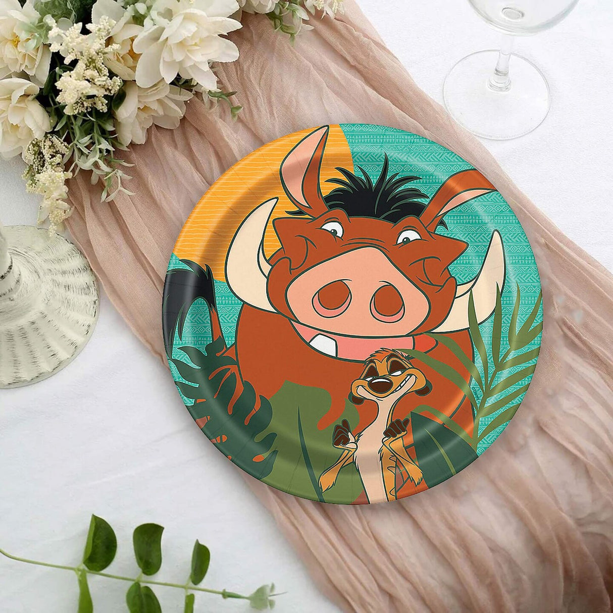 8 Count The Lion King Paper Dessert Plates 7 Inch Disposable Party Tableware for Kids Birthday Celebration
