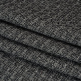Metallic Wool Blend Tweed Boucle Made in Italy - Gray, Charcoal and Silver Heathered - Deadstock
