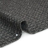 Metallic Wool Blend Tweed Boucle Made in Italy - Gray, Charcoal and Silver Heathered - Deadstock