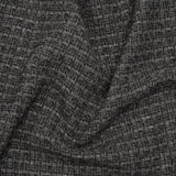 Metallic Wool Blend Tweed Boucle Made in Italy - Gray, Charcoal and Silver Heathered - Deadstock