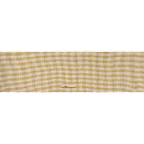 Metallic Wool Blend Tweed Boucle Made in Italy - White, Sunflower Yellow and Gold Checks - Deadstock