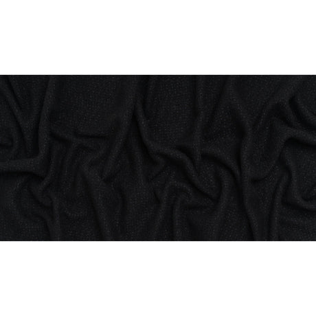 Wool Blend Boucle Tweed - Black - Deadstock