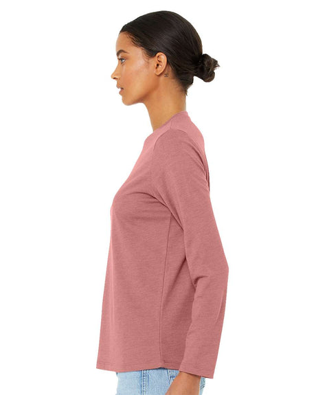 Image 1: Bella Canvas Women's Jersey Crewneck Long Sleeve TeeImage 2: Soft jersey long sleeve women's shirtImage 3: Premium Bella Canvas ladies apparelImage 4: Blank women's long sleeve teeImage 5: Lightweight casual layering topImage 6: Comfortable crewneck jersey shirt