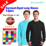ComfortWash by Hanes® Garment-Dyed Long Sleeve Crewneck T-Shirt