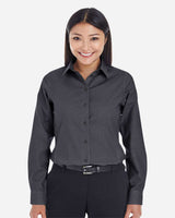 Devon & Jones® Women’s Classic Dobby Dress Shirt Tailored Fit Non-Iron Office & Formal Style