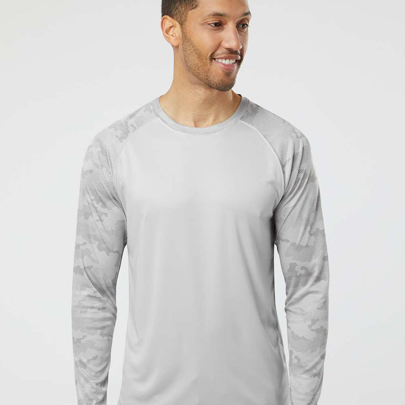 Paragon®Cayman Performance Camo Colorblocked Long Sleeve T Shirt