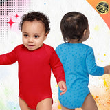 RADYAN® Infant Fine Jersey Long Sleeve Bodysuit Soft Cotton Fabric with Comfortable Snap Closure