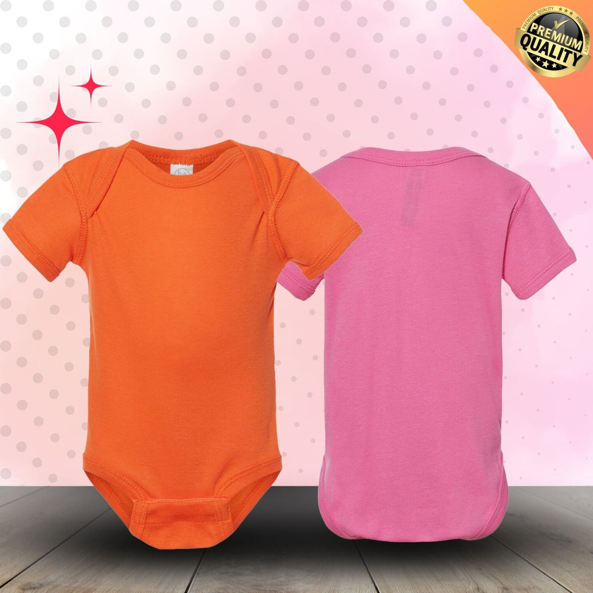 RADYAN® Infant Baby Rib Bodysuit Soft Cotton One Piece for Comfort and Durability