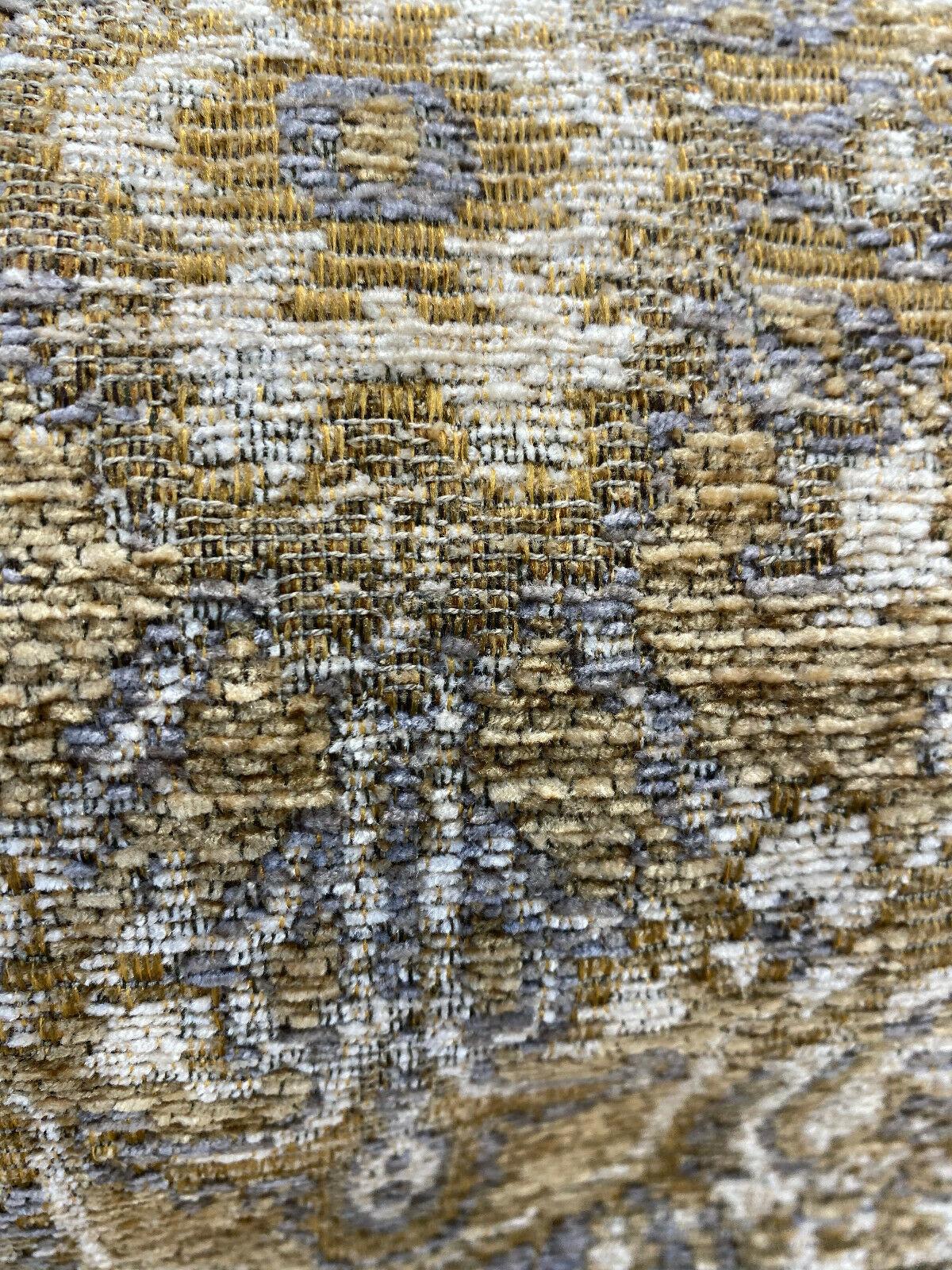 Hamaden Chenille Upholstery Fabric - Alabaster Gold, Heavyweight, 56" Width (1 Yard)