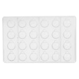 Greyas Polycarbonate Chocolate Mold, Faceted Ornament by Luis Amado, 24 Cavities